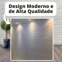 Kit 10 Painel 3D Auto Adesivo Tijolo 70x77cm – Fácil Aplicação, Sem Sujeira na internet