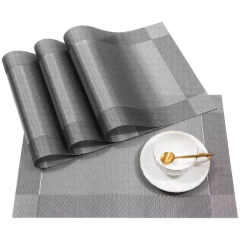 Kit 6un Jogo Americano Retangular - Mesa Posta Sousplat 45x30cm – Antiderrapante, Impermeável - comprar online