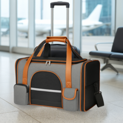 Imagem do Bolsa Mala Transporte Para Cães Gatos Viagens Passeio Grande