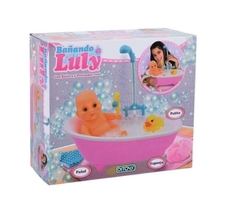 Juguete Muñeca Bañando A Luly Con Bañera y Accesorios - Ditoys.