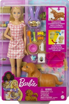 Muñeca Barbie Con Cachorros Recién Nacidos - Mattel.