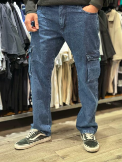 OM Pantalon denim Cargo DeepBlue (PA0736) en internet