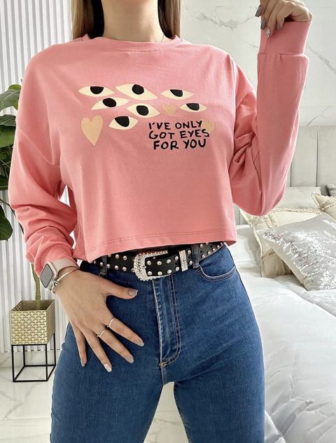 Remera Crop Eyes (KA2323) - comprar online