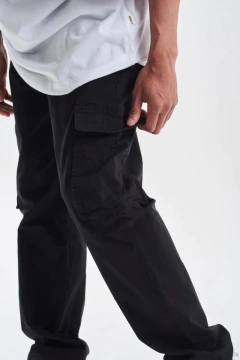 ED Pantalon Cargo Eliseo Negro (PA0541) - comprar online