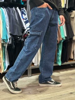 OM Pantalon denim Cargo DeepBlue (PA0736) - tienda online