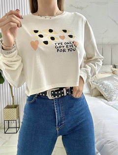 Remera Crop Eyes (KA2323) - comprar online