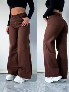 Jean Wide Leg Chocolate (KA2708) - comprar online