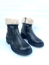 Bota de cuero con corderito Madero (4009)