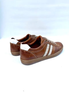 Zapatilla de cuero combinada Franco Pasotti (Romagna) - Calzados Miguel Angel - Zapatos de cuero