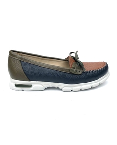 Mocasín de cuero combinado Kalel (1915) - comprar online