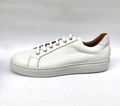 Zapatilla de cuero acordonada Roble (901)
