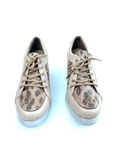 Zapatilla de cuero acordonada Madero (4509) - comprar online