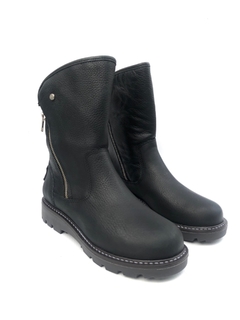 Bota de cuero con cierres Cavatini (42-4022) - comprar online