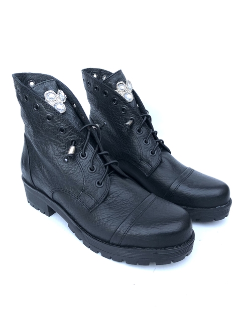 Borcego de cuero con strass Gravagna (2530)