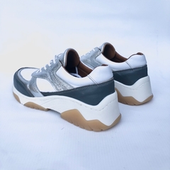 Zapatilla de cuero combinada Perissinotto (603) en internet