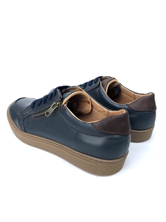 Zapatilla de cuero con cierre Kraim (R9) - Calzados Miguel Angel - Zapatos de cuero