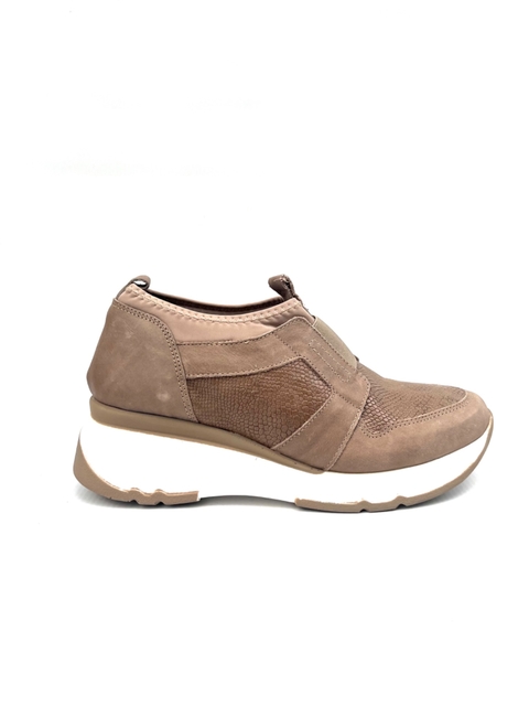 Zapatilla de cuero con elástico Keady (8560)