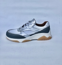 Zapatilla de cuero combinada Perissinotto (603) - comprar online
