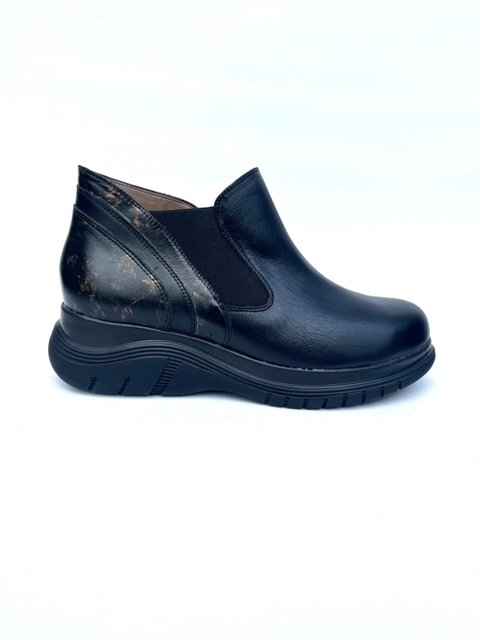 Bota de cuero combinada Madero (6502)