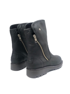 Bota de cuero con cierres Cavatini (42-4022) - Calzados Miguel Angel - Zapatos de cuero