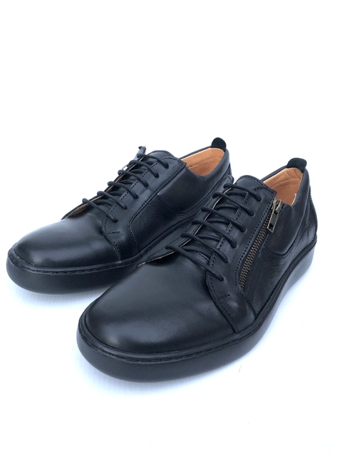 Zapatilla de cuero con cierre Kraim H (Cagliari).