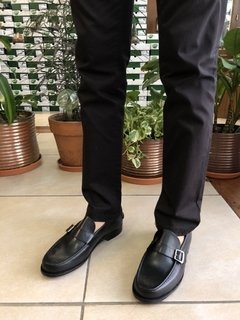 Mocasín de cuero con hebilla Messina (437) - tienda online