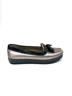 Mocasín de cuero combinado Perissinotto (117/2) - comprar online