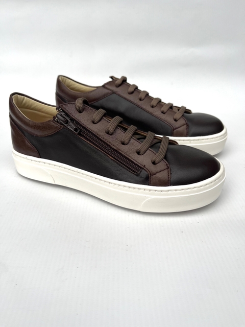 Zapatilla de cuero acordonada Kalel (2002C)