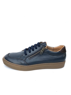 Zapatilla de cuero con cierre Kraim (R9)