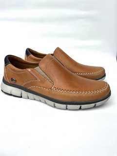 Náutico de cuero con elásticos Cavatini H (70-5127)