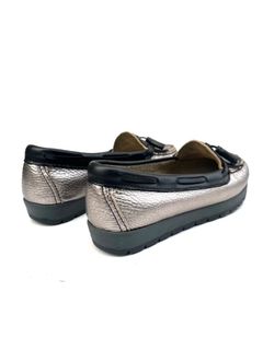 Mocasín de cuero combinado Perissinotto (117/2) - Calzados Miguel Angel - Zapatos de cuero