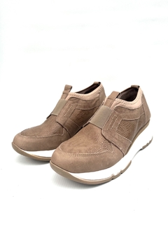 Zapatilla de cuero con elástico Keady (8560) - comprar online