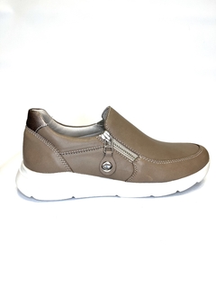 Zapatilla de cuero con cierres Cavatini M (39-1320) - comprar online
