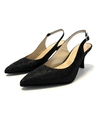 Stiletto de cuero glitter Abel Mingrino (2923)