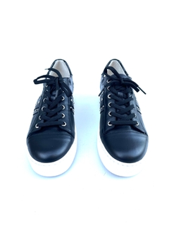 Zapatilla de cuero con tachas Barbieri (20-105) - Calzados Miguel Angel - Zapatos de cuero