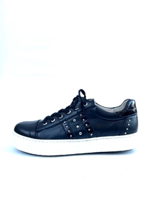Zapatilla de cuero con tachas Barbieri (20-105)