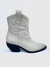 Bota de cuero texana Barbieri (22-415) off white