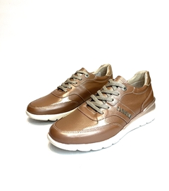Zapatilla de cuero acordonada Cavatini (39-2402) - comprar online