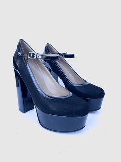 Zapato de cuero combinado Abel Mingrino (2611) - comprar online
