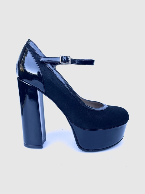 Zapato de cuero combinado Abel Mingrino (2611)