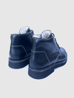 Borcego de cuero con piel Madero (5008) - Calzados Miguel Angel - Zapatos de cuero