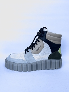 Zapatilla de cuero abotinada Troncoso (34) - comprar online