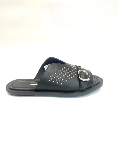 Chinela de cuero Valeria Mazza (v1100) - comprar online