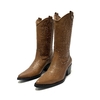 Bota texana de cuero Micadel (Troya) bisonte