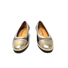 Clásico de cuero Kalel (56k) peltre-plata-champagne - Calzados Miguel Angel - Zapatos de cuero