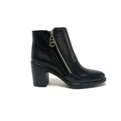 Bota de cuero Cavatini (42-3379) negro