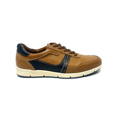 Zapatilla acordonada de cuero Pasotti (vían) - comprar online