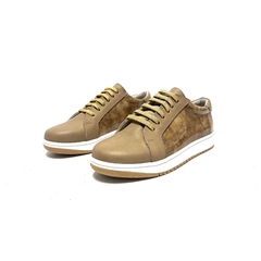 Zapatilla acordonada Gina Ferrari (1101) vison - comprar online