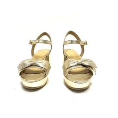 Sandalia de cuero Abel Mingrino (2788) platino - comprar online