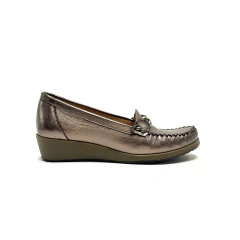 Mocasín de cuero Kalel (1916) peltre - comprar online